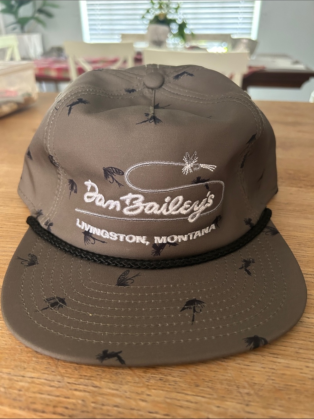 Olive Green Dan Bailey’s Embroidered Rope-Trim Cap Fly Fishing